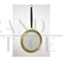 Specchio vintage rotondo anni ’50 in ottone 