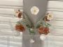 Applique in vetro Murano con bouquet di fiori