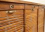 Schedario classificatore archivio da ufficio a tripla serranda in rovere