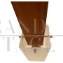 Lampadario design Guzzini a 5 luci in legno di palissandro, Italia anni '60