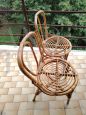 Coppia di sedie vintage in vimini