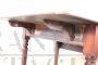 Tavolo antico a bandelle in mogano, XIX secolo