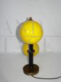 Lampada da scrivania anni '60 con sfere in vetro giallo