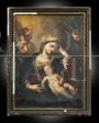 Francesco Solimena - Dipinto antico Madonna col Bambino                            