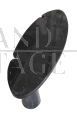 Console Eros stile Angelo Mangiarotti in marmo nero Marquina