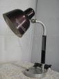 Lampada da scrivania vintage Greco in metallo marrone                            
