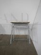 Piccolo banco scolastico vintage in formica verde, anni '70