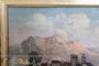 Paesaggio di montagna, dipinto di Ermanno Clara, olio su tavola primi '900