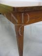 Grande tavolo antico rettangolare in olmo massello, Italia inizio 1800