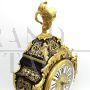 Orologio a pendolo Cartel intarsiato Boulle dell'800