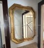 Specchiera antica a vassoio in legno dorato, fine ‘800                            