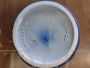 Vaso barattolo vintage per Rumtopf in ceramica blu con coperchio