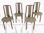 Set di 4 sedie Irma di Achille Castiglioni per Zanotta in cuoio grigio                            
