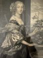 Coppia di incisioni del '600 con Dorothea e Philip Herbert IV di Van Dyck