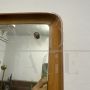 Grande specchio da parete anni '50 in legno