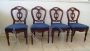 Set di 4 sedie da pranzo Vittoriane, fine XIX secolo