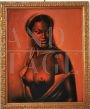 Dipinto Nudo di Donna Africana dell'artista Malalla Gola, 1984