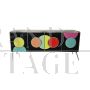 Credenza a quattro ante retroilluminata con cerchi colorati in vetro                            