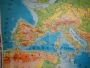 Cartina vintage dell'Europa fisica, Vallardi Industrie Grafiche, 1990