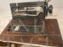 Antica macchina da cucire Clemens Müller di fine '800 con madreperla