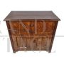 Credenza in stile antico in noce a due ante con vano a ribalta - A-0306