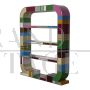 Libreria bifacciale di stile Art Déco in vetro di Murano multicolore                            