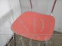 Coppia di sedie da cucina in formica rosa