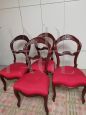 Set di 4 sedie Luigi Filippo restaurate