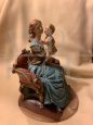 Madonna con bambino, statuetta di Bruno Merli in porcellana Capodimonte