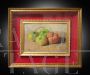 Raffaele Pucci - Dipinto di natura morta con pomodori, olio su tela