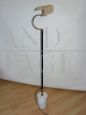 Lampada piantana anni '70 in ottone con base in marmo 