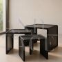 Set di tavolini impilabili Nesting tables di Peter Ghyczy per Horn Collection                            