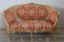 Salotto antico dorato stile Luigi XVI, divano e 4 poltrone