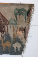 Tappeto da parete egiziano anni '50 realizzato a mano, 95 x 140 cm