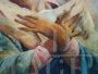 Dipinto Madonna con le mani al petto, firmato Zilia