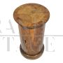 Comodino antico a cilindro in legno - A-0284