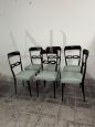Set di 6 sedie vintage italiane in stile Ico Parisi                            