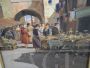 Pupini - dipinto con scene di mercato