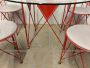Set di 4 sedie e tavolo design di Frank Lloyd Wright per Cassina, anni '80 