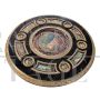 Tavolo circolare in stile Napoleone III francese con porcellane, fine XX secolo
