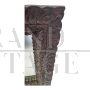 Specchiera del XVII secolo con cornice in legno riccamente intagliata - A-0296