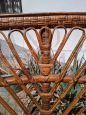 Coppia di poltrone di Lio Carminati in bamboo con schienale alto