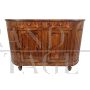 Credenza madia antica veneta di fine '700 in ciliegio con fianchi stondati - A-0305