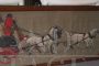 Coppia di stampe acquerellate inglesi con carrozze, XIX secolo, firmate