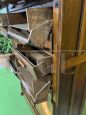 Schedario vintage da avvocato in rovere con ante e cassetti