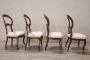 Set di quattro sedie antiche epoca Luigi Filippo secolo XIX