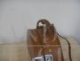 Valigetta borsetta rotonda vintage in pelle, anni '80