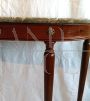 Consolle in stile antico '800 con piano in marmo e gambe a spillo