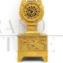 Antico orologio parigina a Lira Impero in bronzo dorato '800