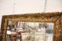 Specchiera antica Art Nouveau in legno dorato in foglia oro, inizio '900